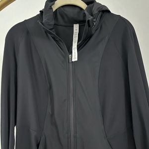Black LULULEMON athletic/exercise zip up.